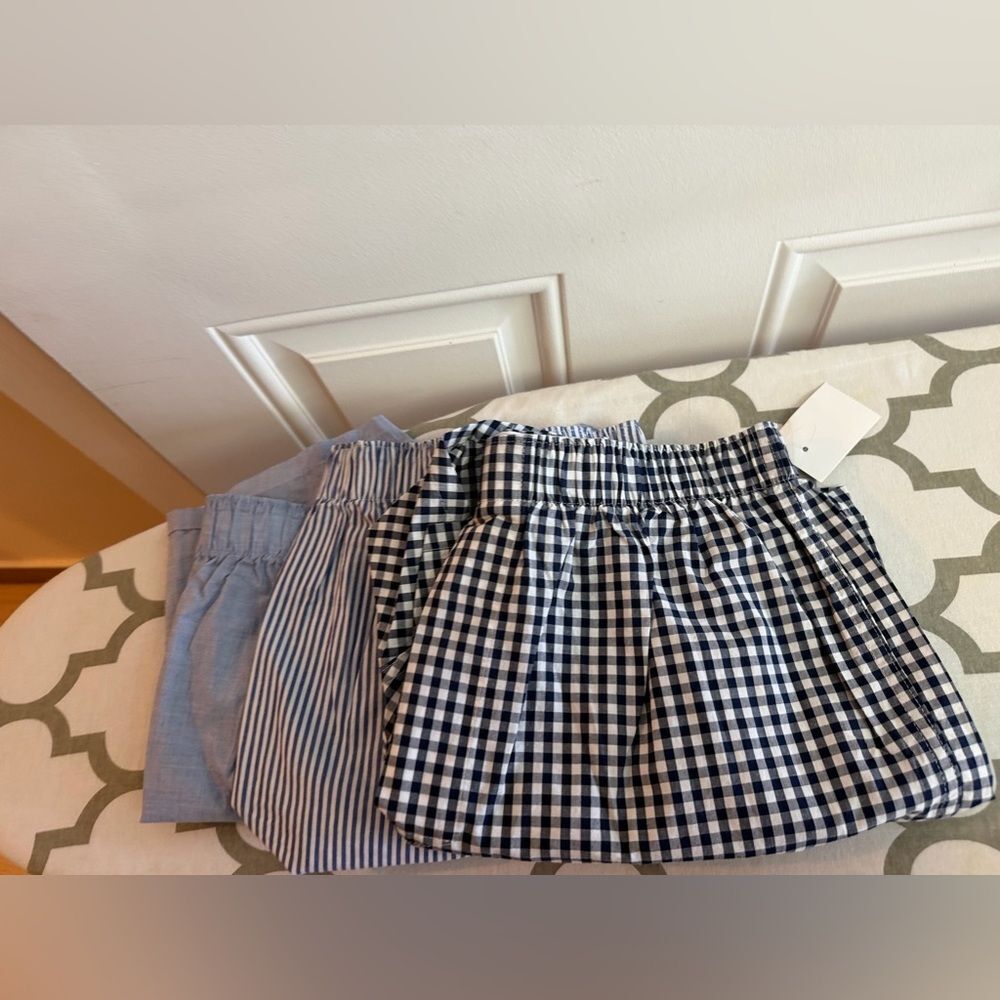 J.Crew Woven boxers three-pack NWT Size M